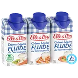 Crème UHT légère fluide 12% MG ELLE&VIRE - 3x20cl