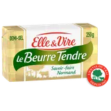 Beurre demi-sel tendre ELLE&VIRE - plaquette 250g