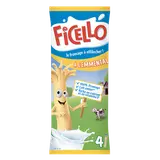 Fromage à effilocher emmental FICELLO - le paquet de 4 batonnets de 21g