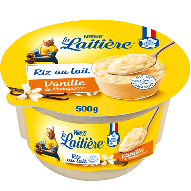 Riz au lait Vanille LA LAITIERE - 1 pot de 500g