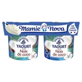 Yaourts Gourmand Noix de coco MAMIE NOVA  -  2 pots de 150g