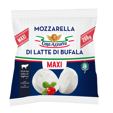 Mozzarella latte di bufala 23%mg CASA AZZURRA - 200g