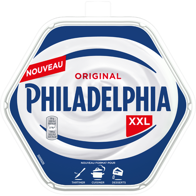 Fromage à tartiner Nature PHILADELPHIA - Barquette de 500g