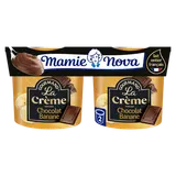 Crème Dessert Chocolat Banane MAMIE NOVA  -  2 pots de 150g