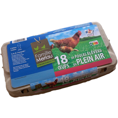 Oeufs au sol moyen OEUF DES MAUGES x18
