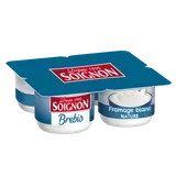 Fromage blanc au lait de brebis nature SOIGNON - 4 pots de 100g