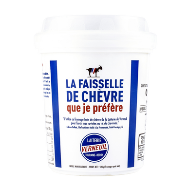 Faisselle de chèvre au lait pasteurisé CABREIGNAC, 35% de MG, 500g