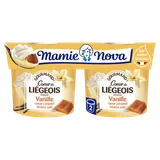 Dessert Liégeois Vanille Coeur Caramel beurre salé MAMIE NOVA  -  2 pots de 120g