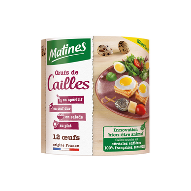 Oeufs de cailles MATINES x12