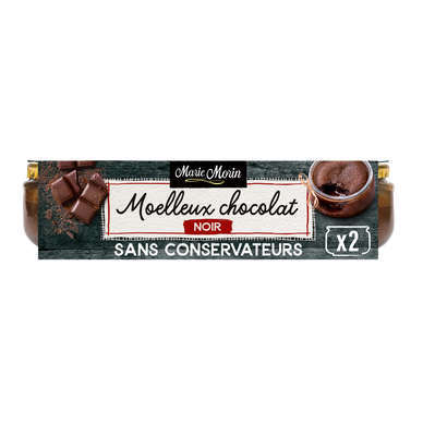 Moelleux au chocolat noir MARIE MORIN - 2 pots de 120g