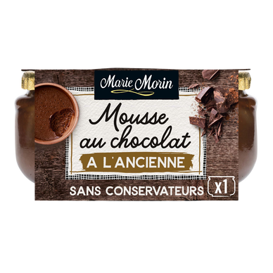 Mousse au chocolat à l'ancienne MARIE MORIN - Pot 100g
