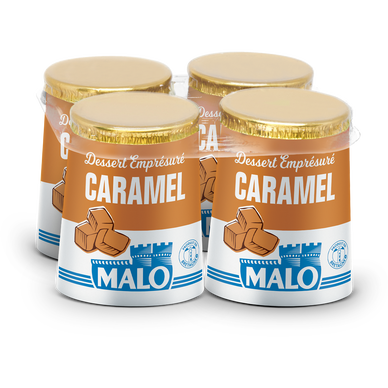 Emprésuré sucré au caramel, MALO, 4 pots de 125g