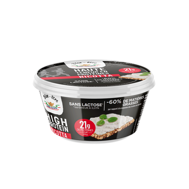 Fromage Ricotta au lait de vache 5%MG CASA AZZURRA 250g