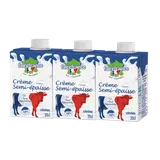 Crème UHT légère semi-épaisse 18%mg 3x20cl
