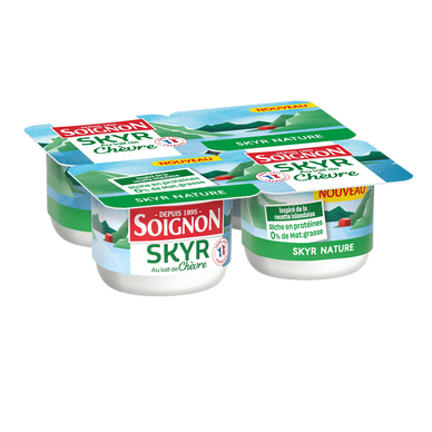 Skyr chèvre nature SOIGNON 4x100g