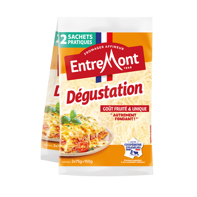 Fromage râpé Dégustation fruité ENTREMONT - 2X75g