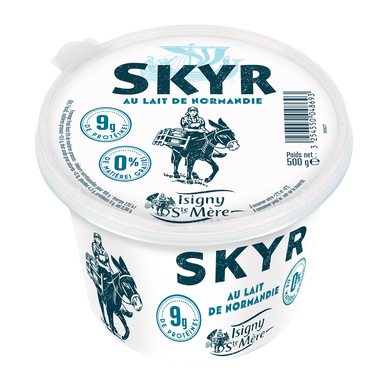 Skyr au lait pasteurisé 0% matière grasse, 500g