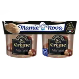 Crème Dessert aux marrons MAMIE NOVA  -  2 pots de 150g