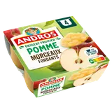 Dessert fruitier pomme avec morceaux ANDROS 4x100g soit 400g