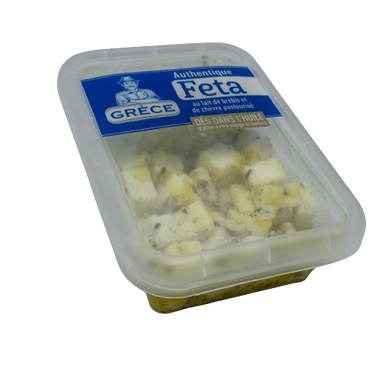 Dés de feta brebis/chèvre aux herbes, 36,6%MG, LP, 150g