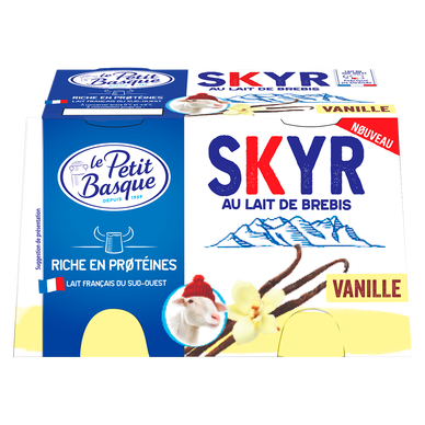 Skyr au lait de brebis vanille LE PETIT BASQUE x2 120g
