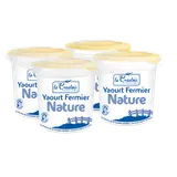 Yaourts nature fermiers LE CRAULOIS 4x125g