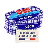 Beurre moulé aux cristaux de sel de mer 80%MG PAYSAN BRETON - 250g