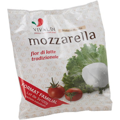 Mozzarella fior di latte, VIVALDI, 3 pièces, 300g