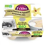CREME DESSERT A LA VANILLE BOURBON BIO X4 FERME PEARD