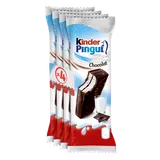 Génoise chocolat noir fourr.lait cacao KINDER PINGUI x4 120g