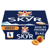 Skyr sur lit d'abricot 0%mg YOPLAIT 4x100g