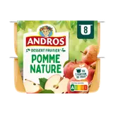 Compote pomme nature ANDROS 8x100g