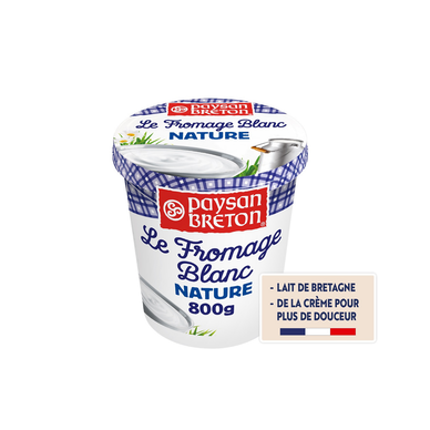 Fromage blanc nature 7.6%mg PAYSAN BRETON 800g