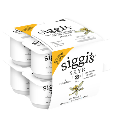 Skyr à la vanille SIGGI'S 8x100g