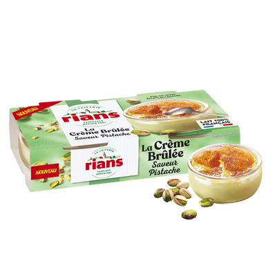 Crème brulée pistache RIANS 2x100g