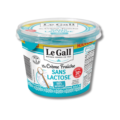 Crème fraiche épaisse sans lactose 30% mg LE GALL pot 20cl