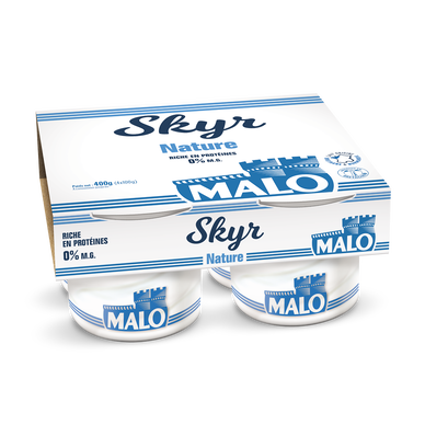Skyr nature 0%MG SAINT MALO 4x100g
