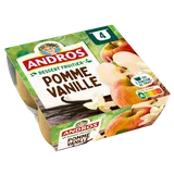 Compote Pomme Vanille ANDROS  -  4 pots de 100g