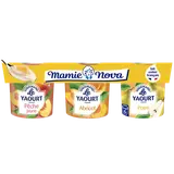 Yaourt brassés aux fruits jaunes gourmand MAMIE NOVA 6x150g
