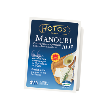 Fromage frais manouri lait past.brebis chèvre AOP 200G