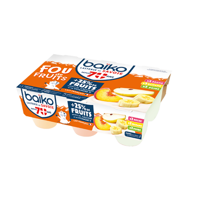 Yaourts enfants jaunes BAIKO 6x100g