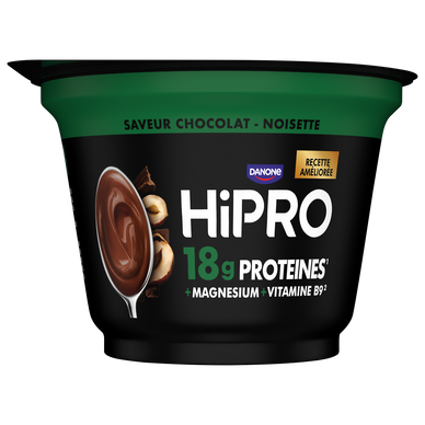 Crème dessert chocolat noisette protéinée 0% mg HIPRO - 180g