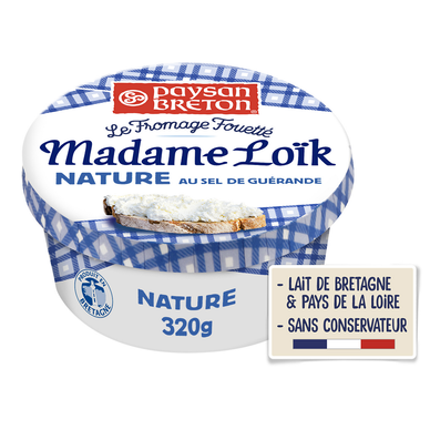 Fromage à tartiner Nature fouetté MADAME LOIK - 320g