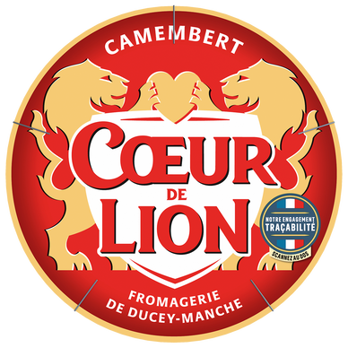 Camembert au lait pasteurisé COEUR DE LION, 21%MG, 250g