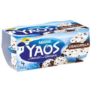 Yaourt à la grecque stracciatella YAOS - 4x125g