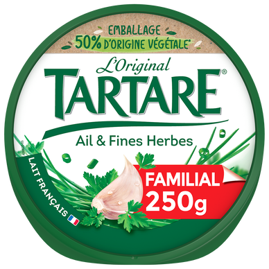 Fromage à tartiner ail et fines herbes TARTARE - 250 g