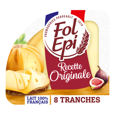 Fromage en tranches tendre et fruitée FOL EPI - 8 tranches 150g