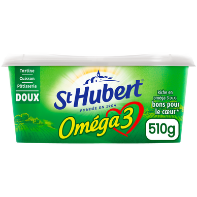 Matière grasse allégée 52% à tartiner doux ST HUBERT Oméga 3 enrichieen vitamine B1 510g
