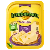 Fromages au lait pasteurise le moelleux LEERDAMMER 29,5%MG 6tranches150g