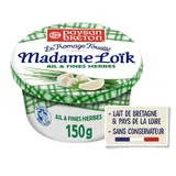 Fromage à tartiner Ail et fines herbes fouetté MADAME LOIK - 150g